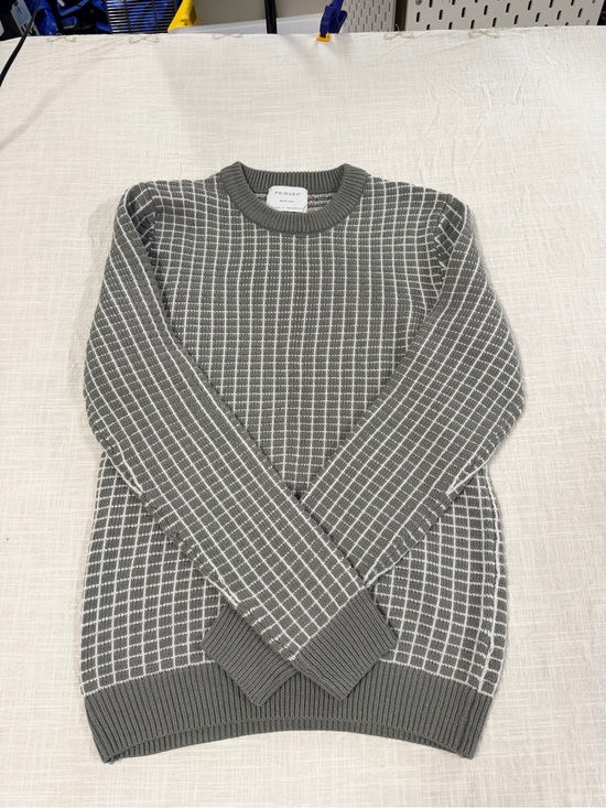 Primark Sweaters - Women’s Grid Knit Crewneck Sweater - Gray medium